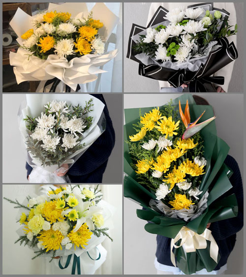广东梅州市平远县热柘镇热柘村白事花束代送